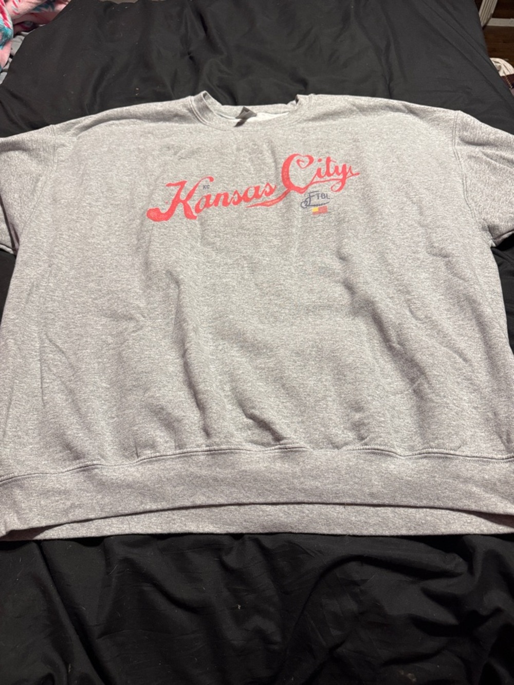 Kansas City Gildan Gray Crewneck Sweatshirt